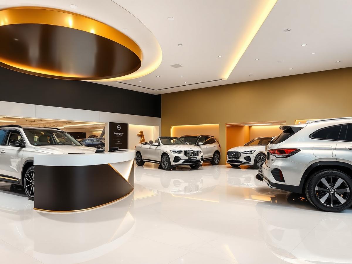 Interior of the Manga Automobiles showroom office