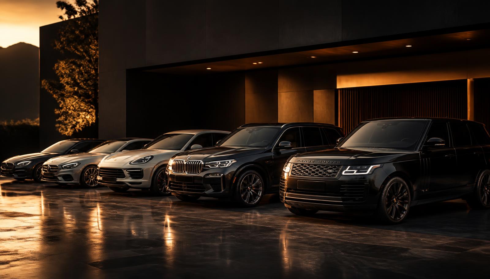 Luxury vehicles at Manga Automobiles in Abuja
